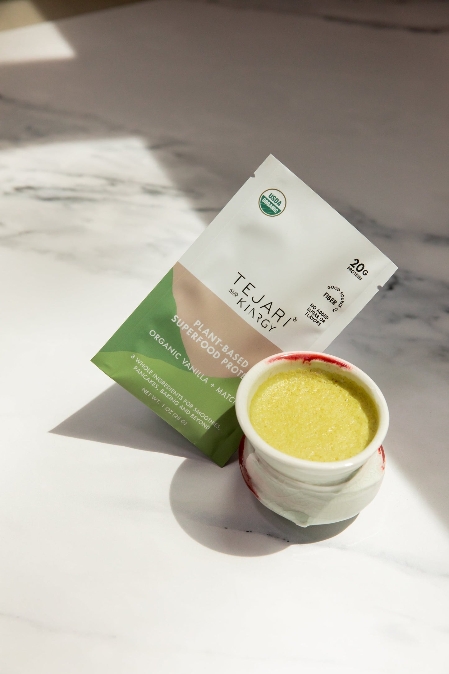 KINRGY x TEJARI Organic Vanilla + Matcha Blend - Two Sachet Set